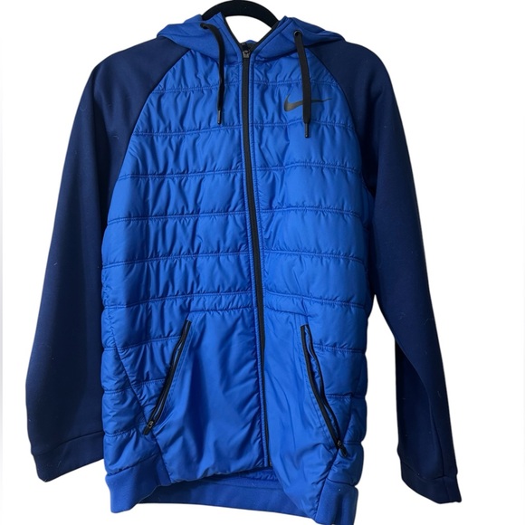 Nike Therma Full Zip Winterized Training Hooded Jacket Puffer AO1440 Size M - Picture 1 of 4